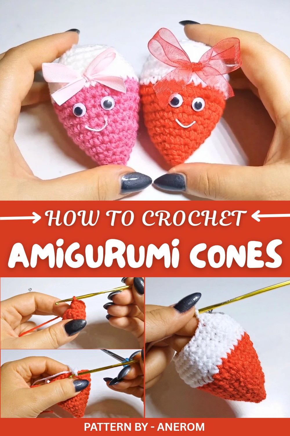 Crochet Amigurumi Cones Pattern