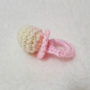 Crochet Baby Pacifier Pattern 7