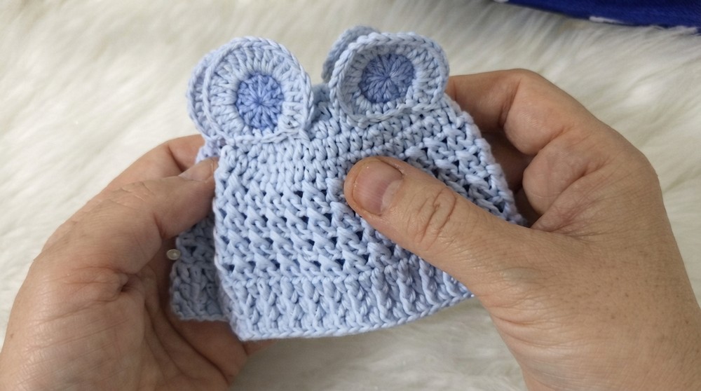 Crochet Beret With Ears Pattern 6