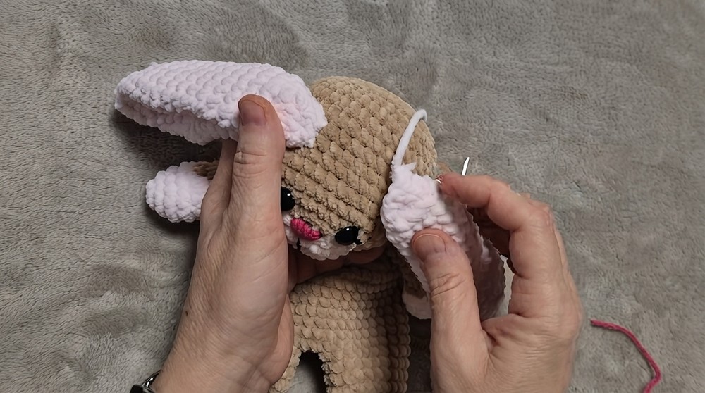 Crochet Bunny Security Blanket Pattern 7