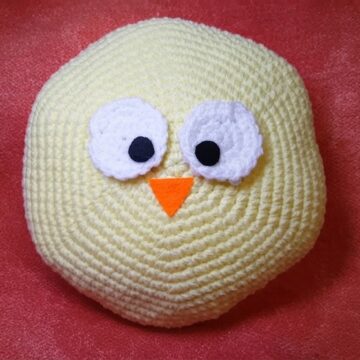 Crochet Chick Mini Pillow Pattern 7