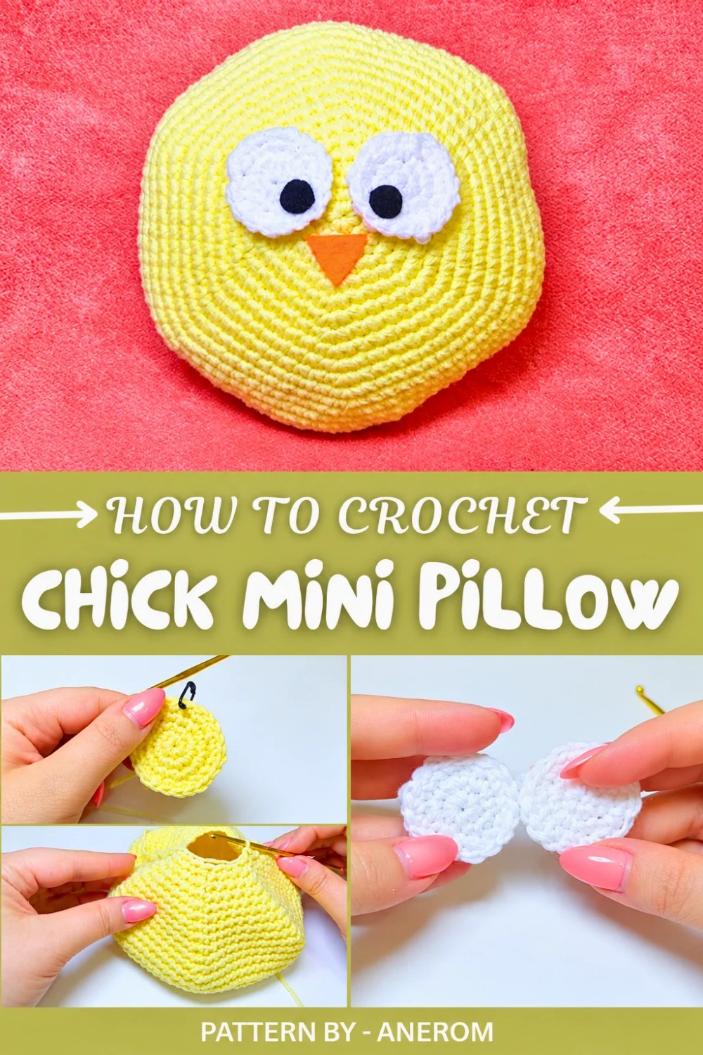 Crochet Chick Mini Pillow Pattern