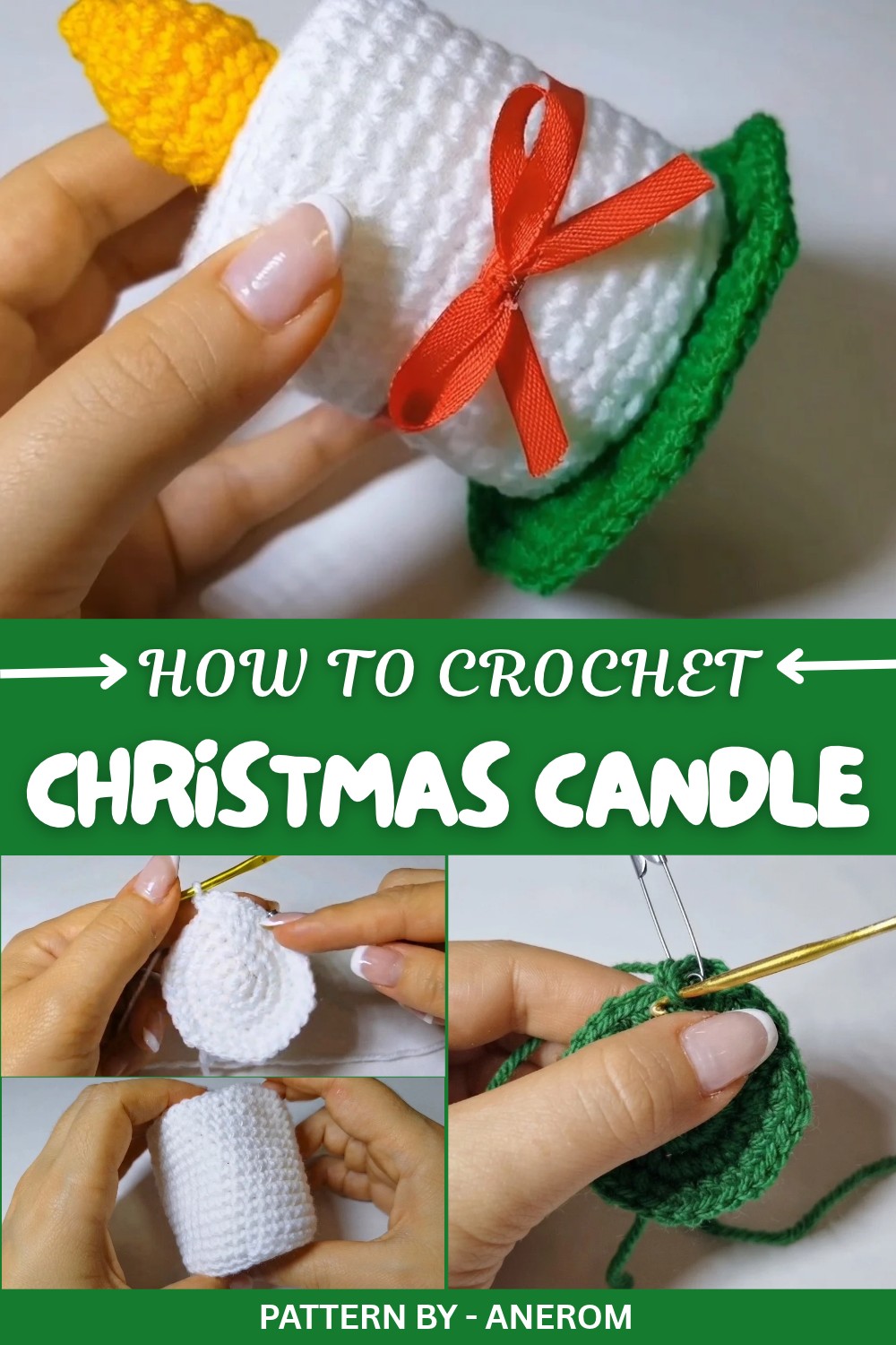 Crochet Christmas Candle Pattern