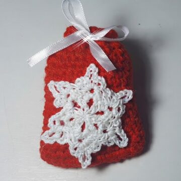 Crochet Christmas Gift Bag Pattern 6