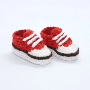 Crochet Converse Shoes Pattern 7