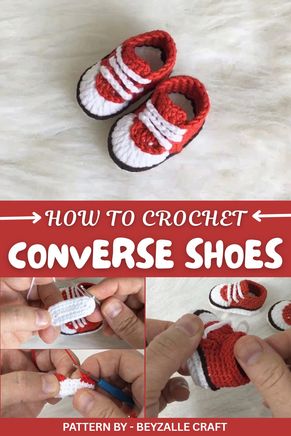 Crochet Converse Shoes Pattern