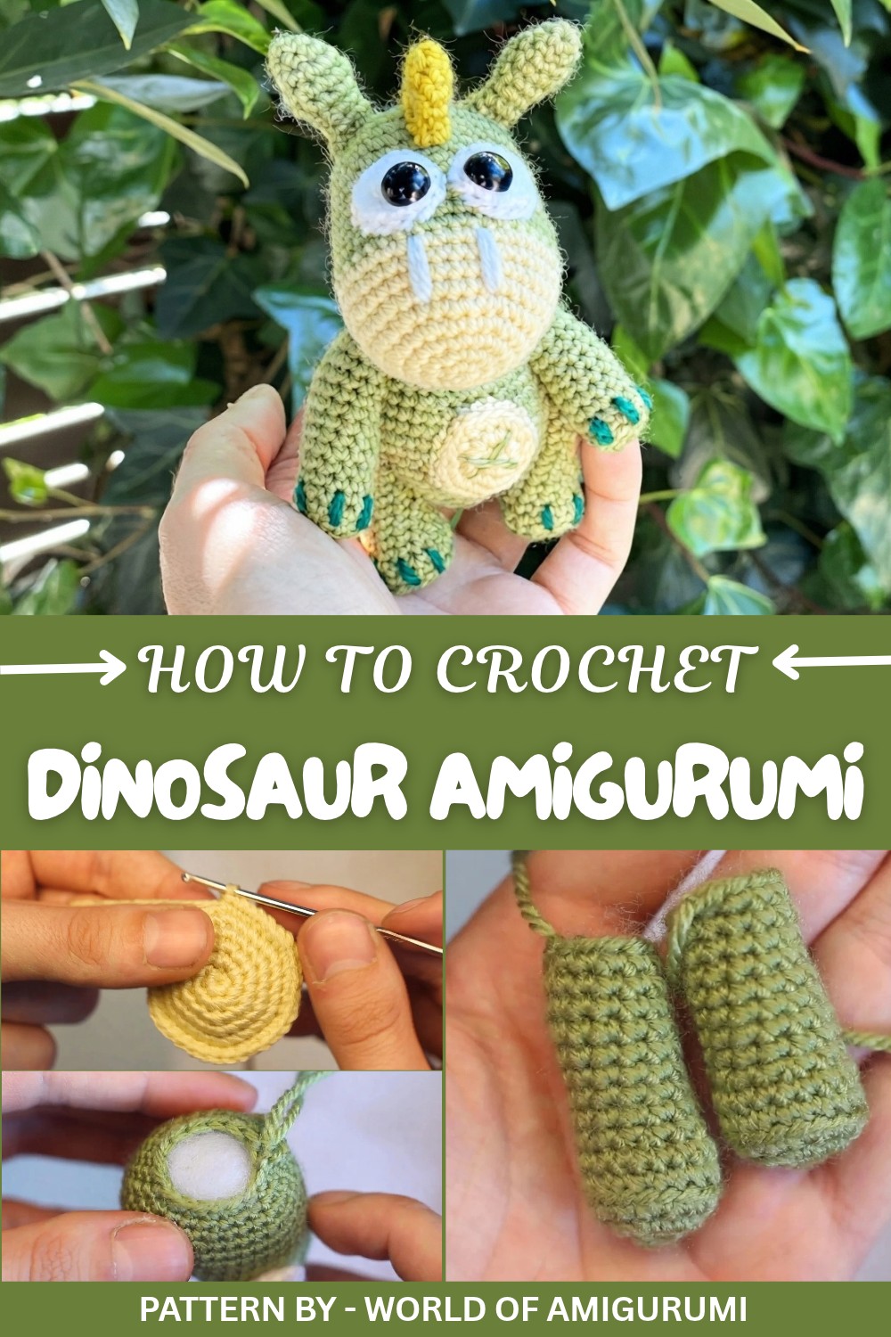 Crochet Dinosaur Amigurumi Pattern