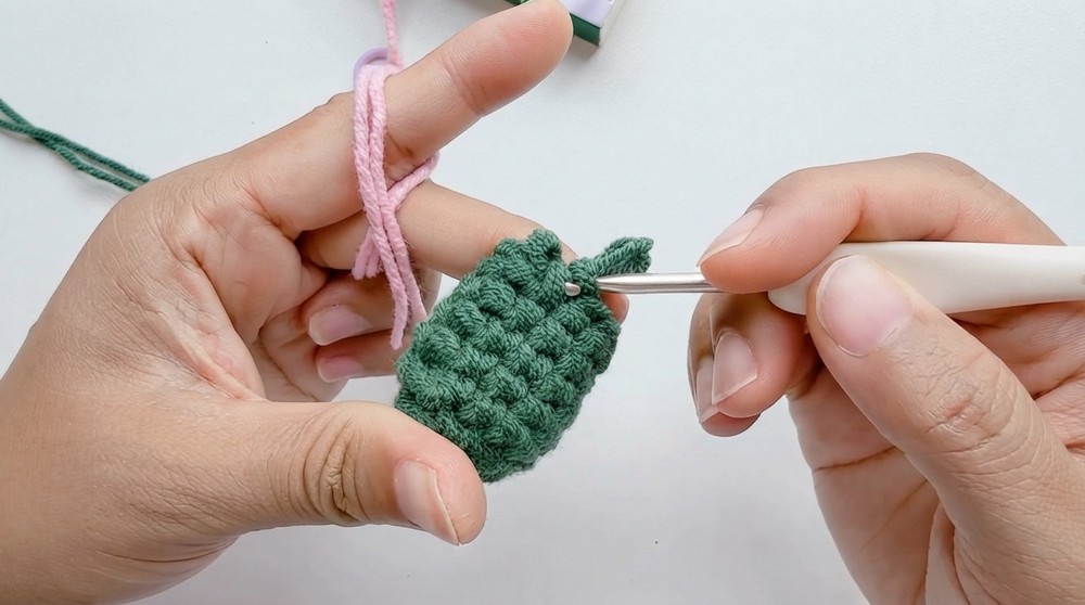 Crochet Flower AirPods Case Pattern 3