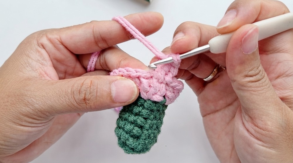 Crochet Flower AirPods Case Pattern 4