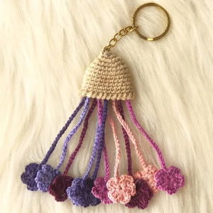 Crochet Flower Pot Keychain Pattern 6