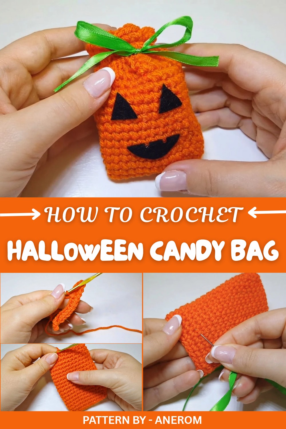 Crochet Halloween Candy Bag Pattern