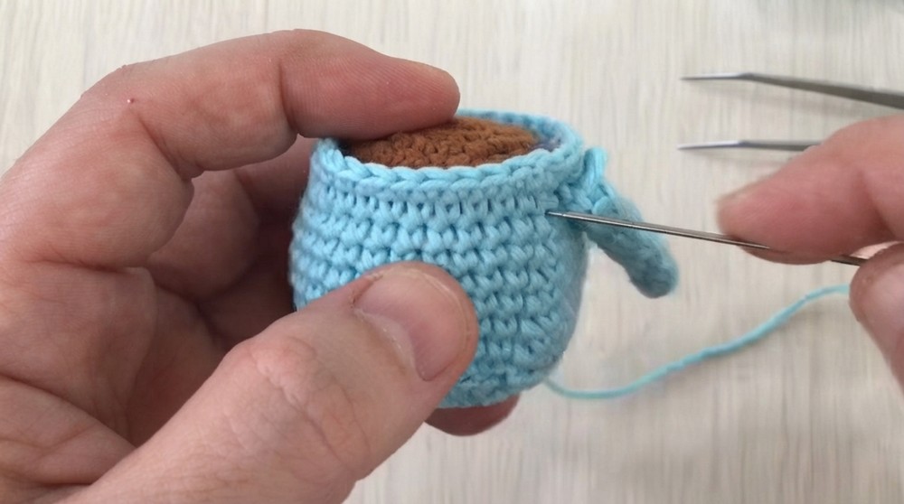 Crochet Happy Cup Keychain Pattern 6