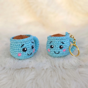 Crochet Happy Cup Keychain Pattern 8