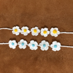 Crochet Headband With Flowerly Pattern 8