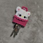 Crochet Hello Kitty Keychain Pattern 7