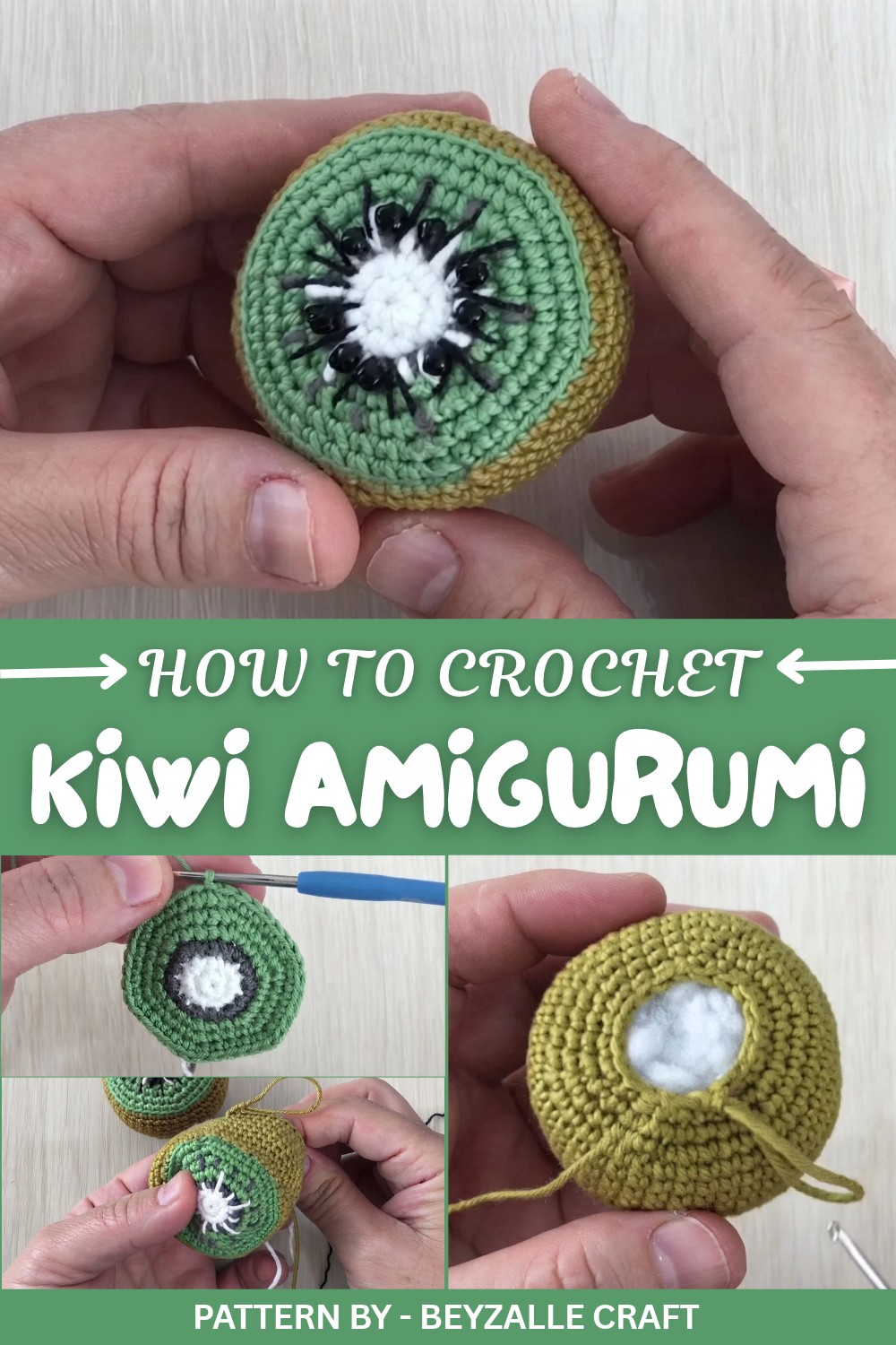 Crochet Kiwi Amigurumi Pattern