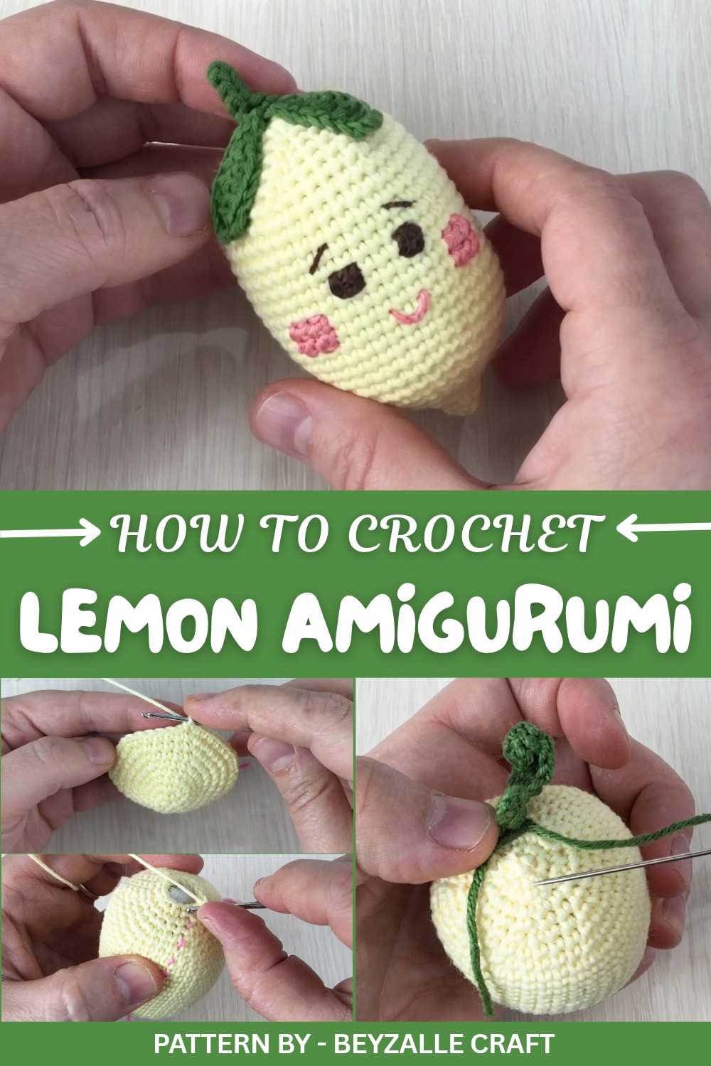 Crochet Lemon Amigurumi Pattern