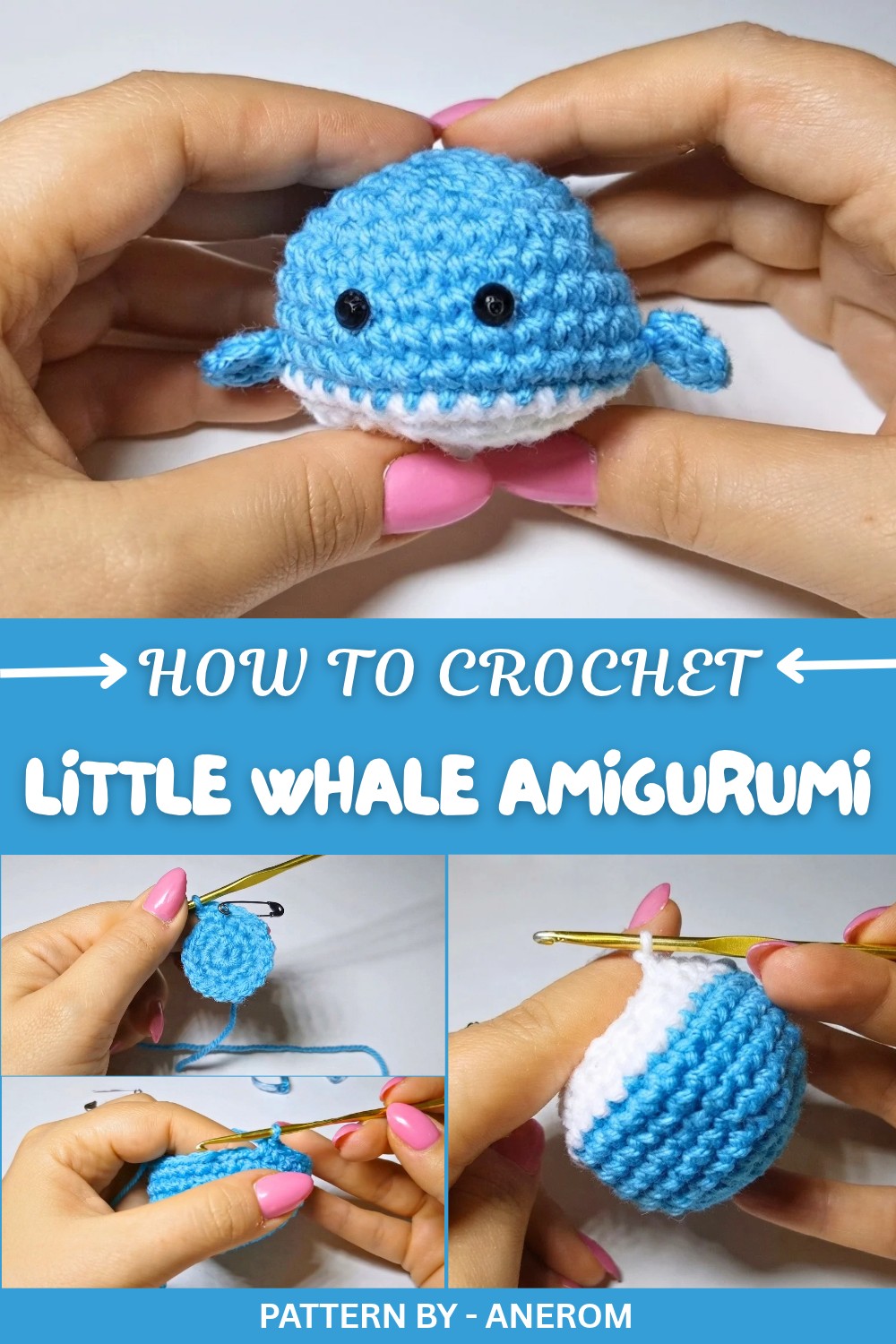Crochet Little Whale Amigurumi Pattern