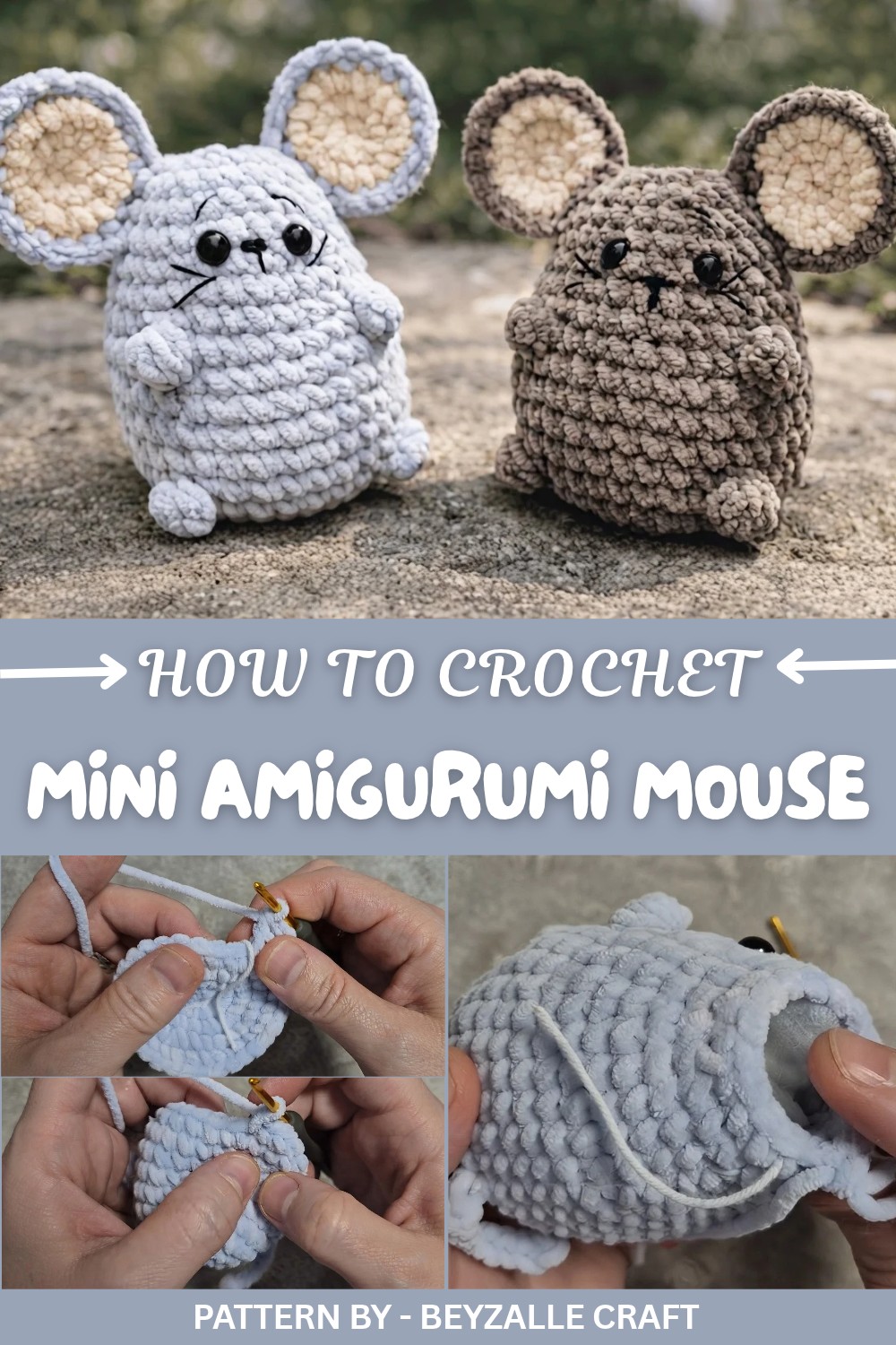 Crochet Mini Amigurumi Mouse Pattern