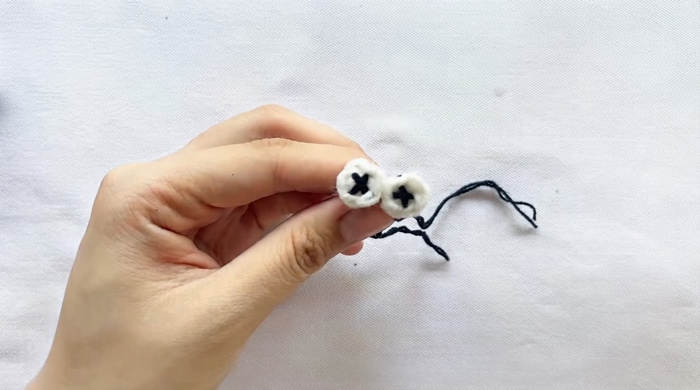 Crochet No Sew Squid Keychain Pattern 6