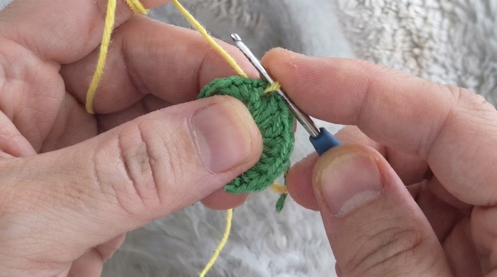 Crochet Raspberry Keychain Pattern 2