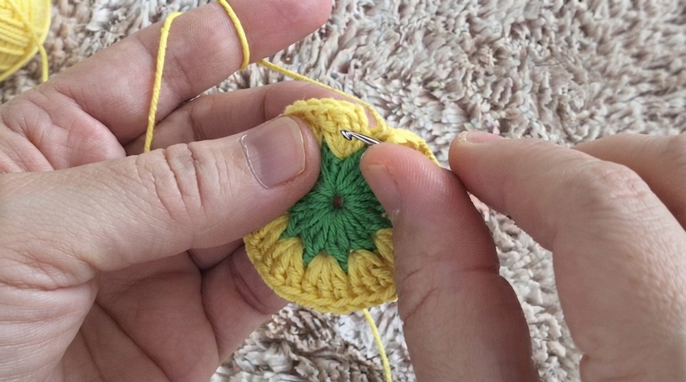 Crochet Raspberry Keychain Pattern 3