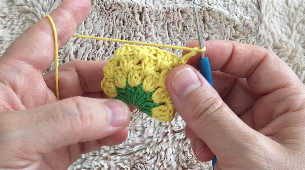 Crochet Raspberry Keychain Pattern 4