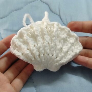 Crochet Seashell Cup Holder Pattern 7