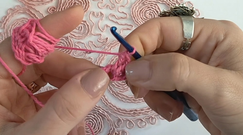 Crochet Sequined Bandana Pattern 1