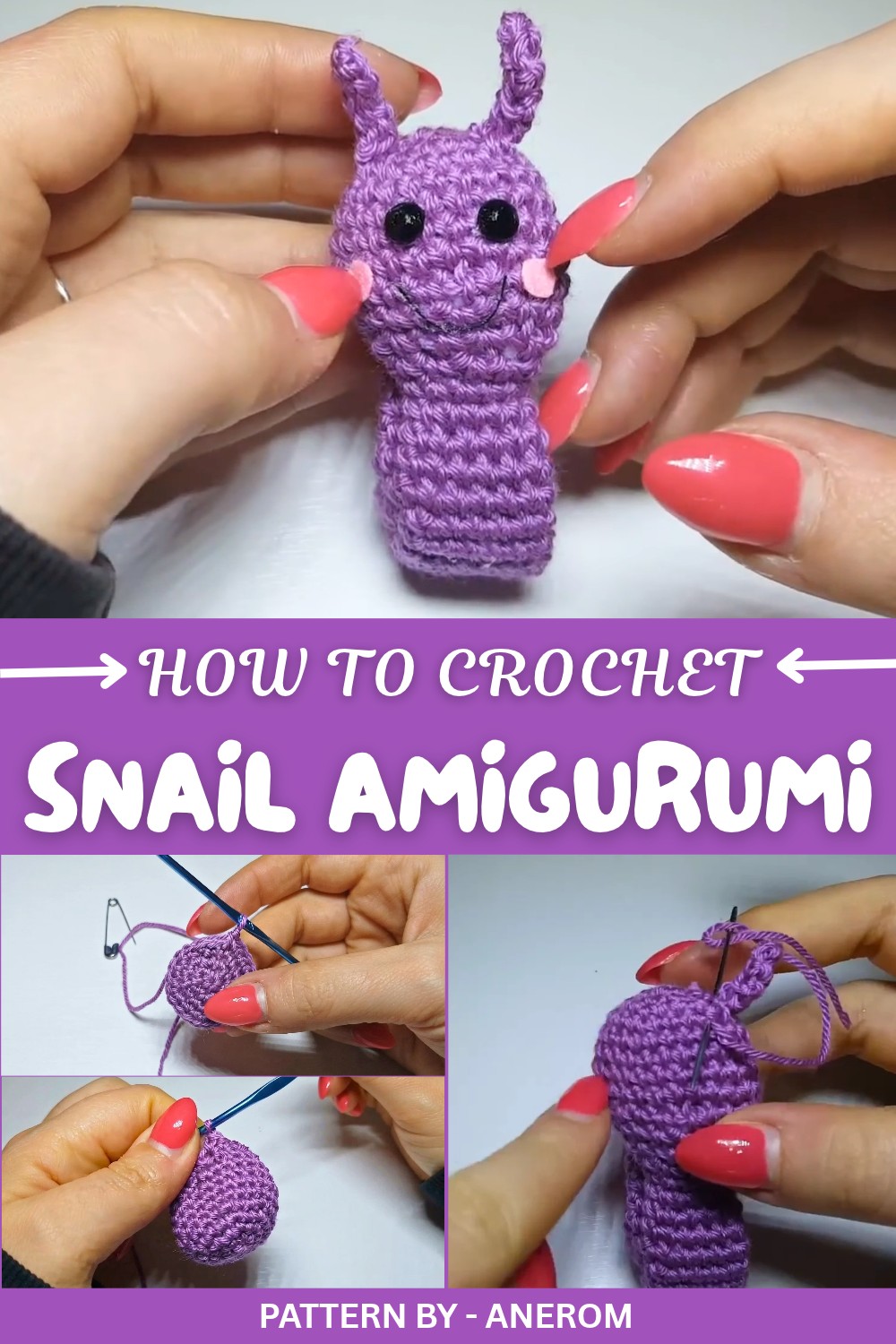 Crochet Snail Amigurumi Pattern