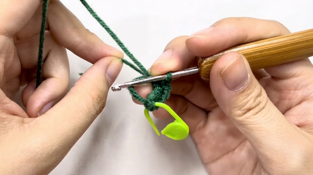 Crochet Snowflake Keychain Pattern 1