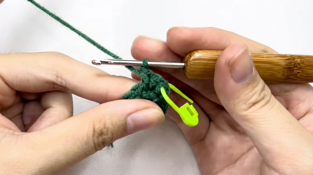 Crochet Snowflake Keychain Pattern 2