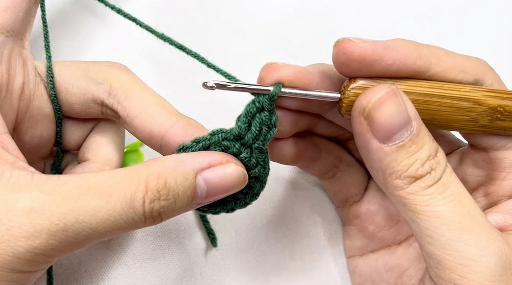 Crochet Snowflake Keychain Pattern 3