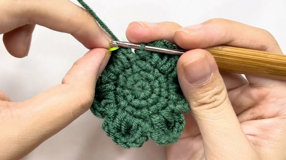 Crochet Snowflake Keychain Pattern 5