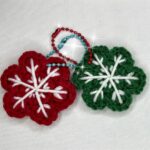 Crochet Snowflake Keychain Pattern 8