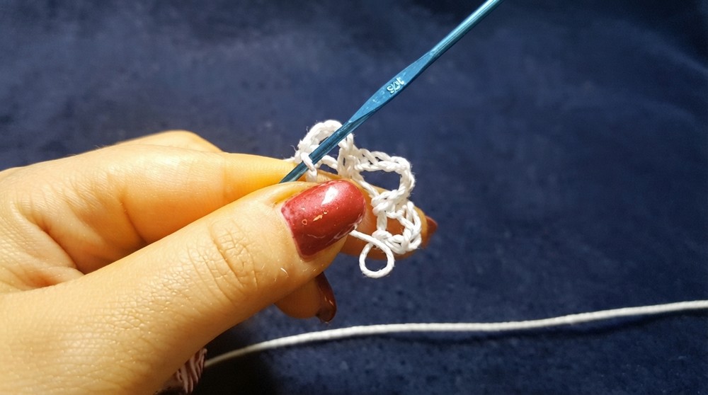 Crochet Snowflake Necklace Pattern 1