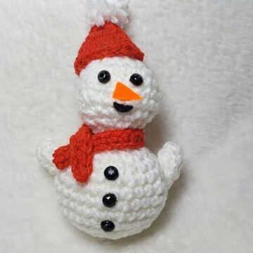 Crochet Snowman Amigurumi Pattern 8