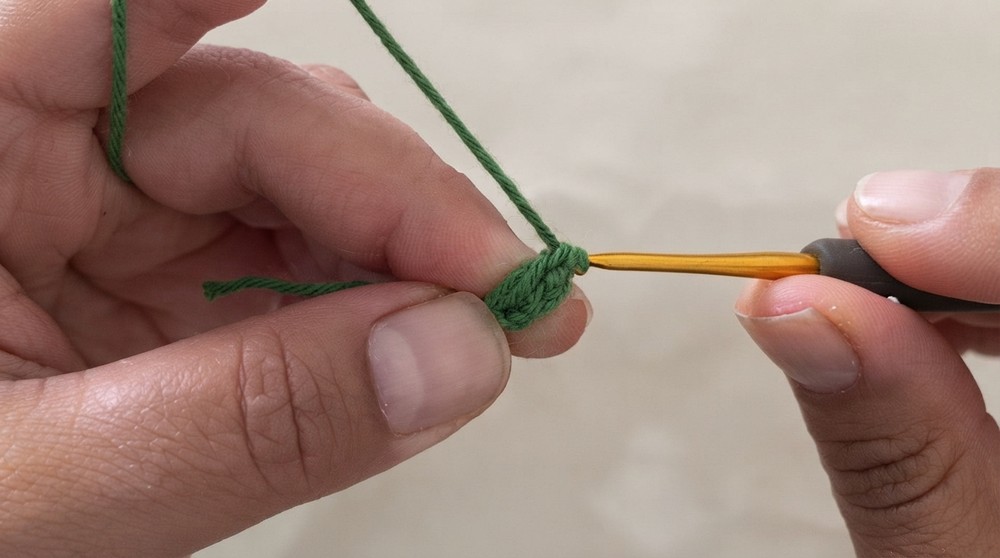 Crochet Strawberry Keychain Pattern 1