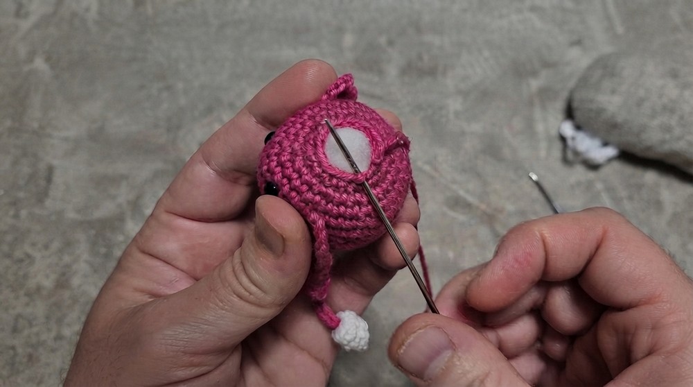 Crochet Strawberry Keychain Pattern 5