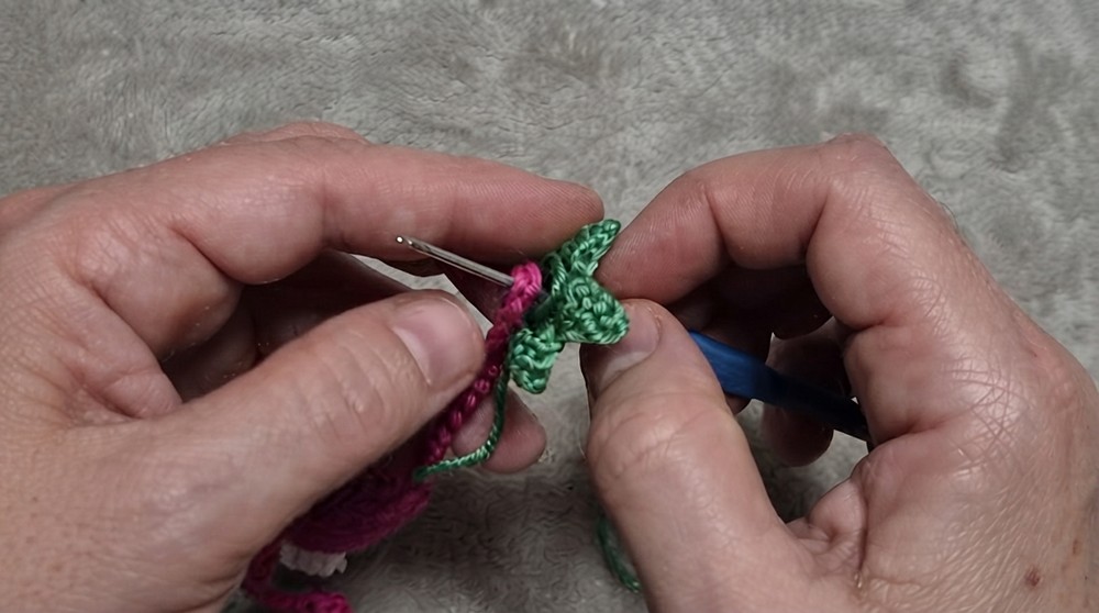 Crochet Strawberry Keychain Pattern 6