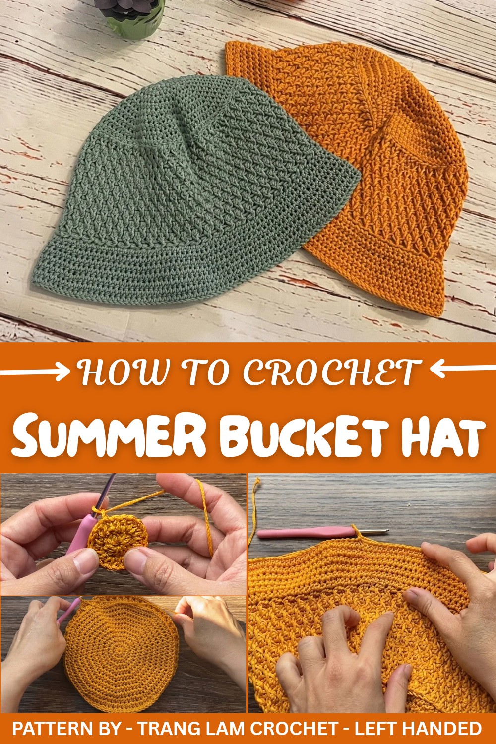 Crochet Summer Bucket Hat Pattern