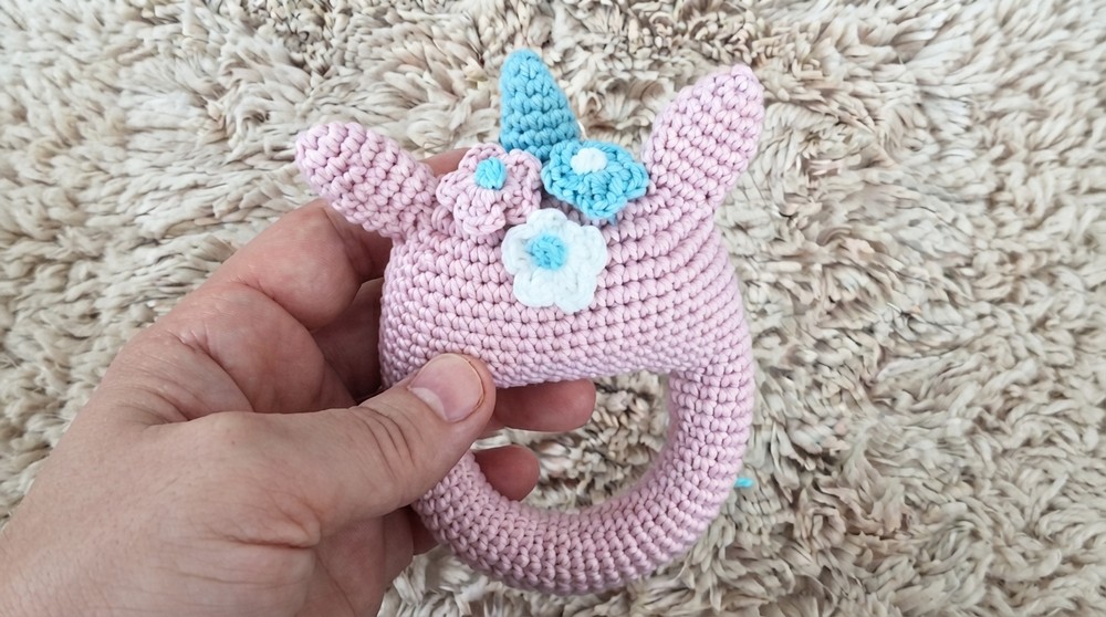 Crochet Unicorn Teether Pattern 6