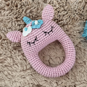 Crochet Unicorn Teether Pattern 7