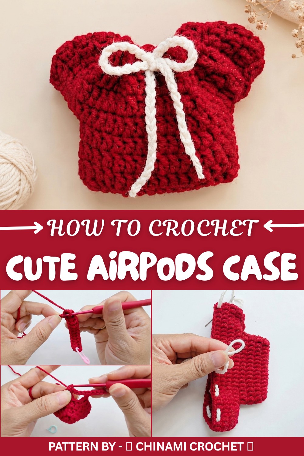 Cute Crochet AirPods Case Pattern