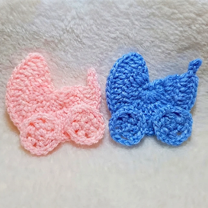 Cute Crochet Baby Carriage Pattern 7