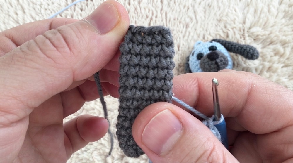 Cute Crochet Dog Keychain Pattern 3