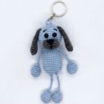 Cute Crochet Dog Keychain Pattern 6