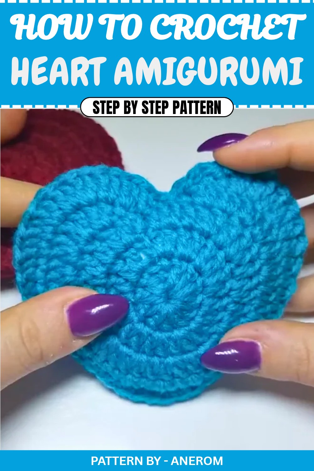 Cute Crochet Heart Amigurumi Pattern