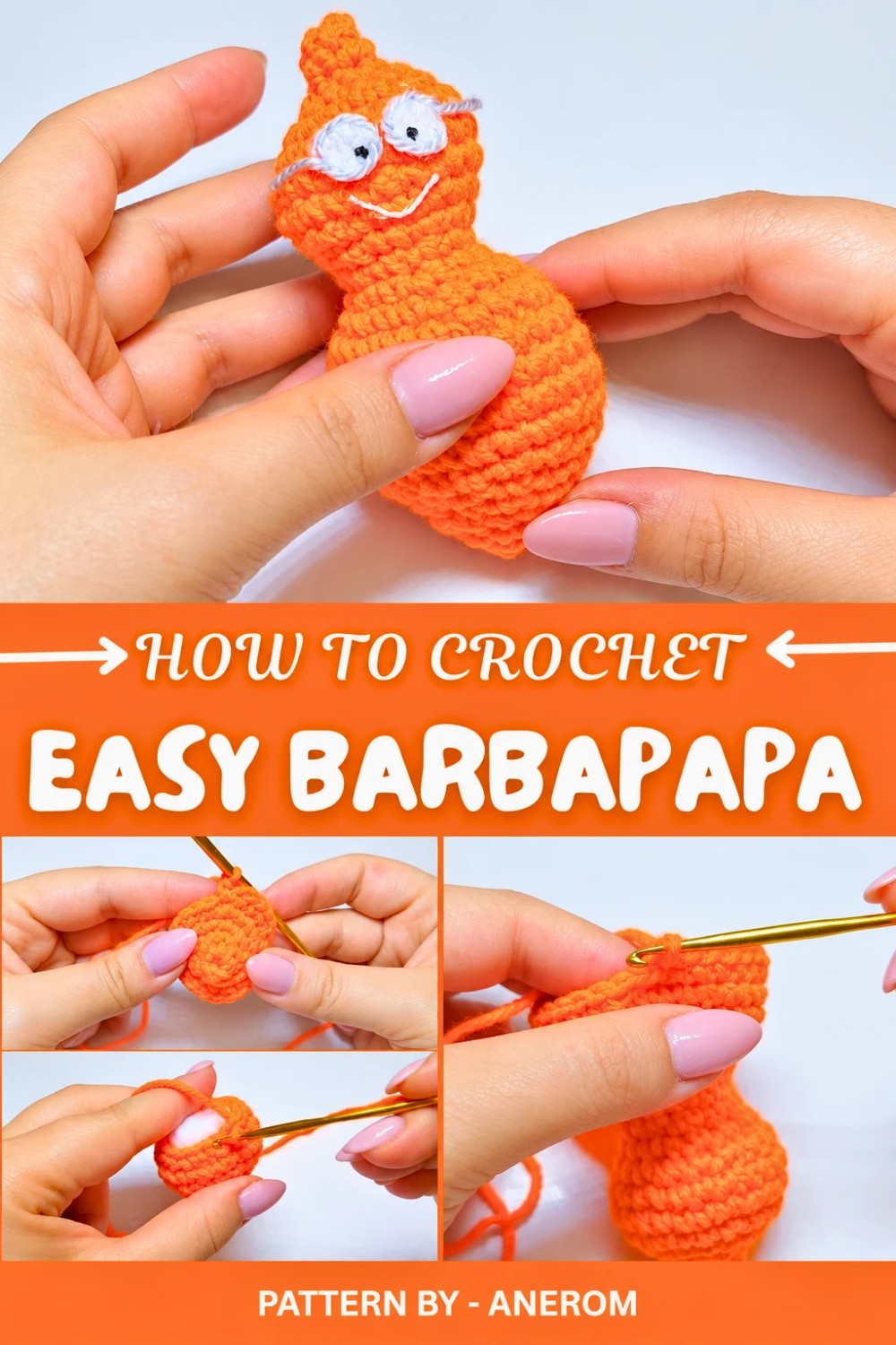 Easy Crochet Barbapapa Amigurumi Pattern