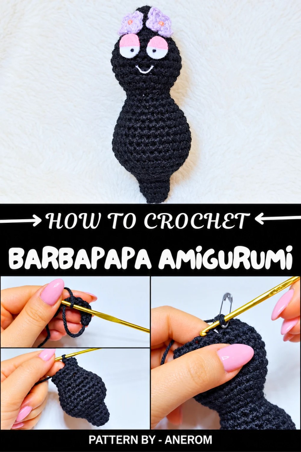 Easy Crochet Barbapapa Amigurumi Pattern